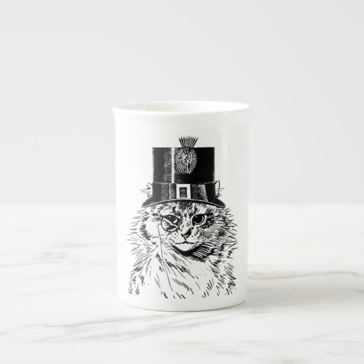 Tasse de chat de Steampunk, Kitty dans le (Devant)