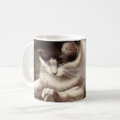 Tasse de chat d'échecs (Devant gauche)