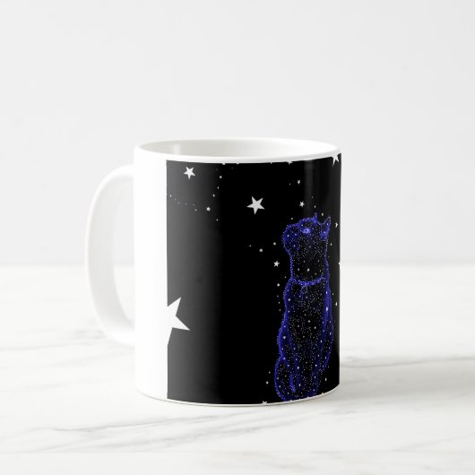 Tasse de chat d'observation des étoiles (Devant gauche)