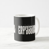 Tasse de chat drôle de concierge de chat professio (Devant droit)