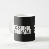 Tasse de chat drôle de concierge de chat professio (Devant gauche)