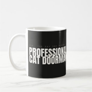 Tasse de chat drôle de concierge de chat professio