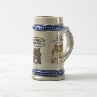 Tasse de chat drôle « Pas de parlotte avant le caf