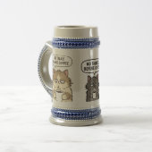 Tasse de chat drôle « Pas de parlotte avant le caf (Devant gauche)