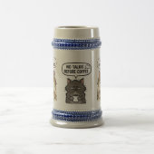 Tasse de chat drôle « Pas de parlotte avant le caf (Centre)