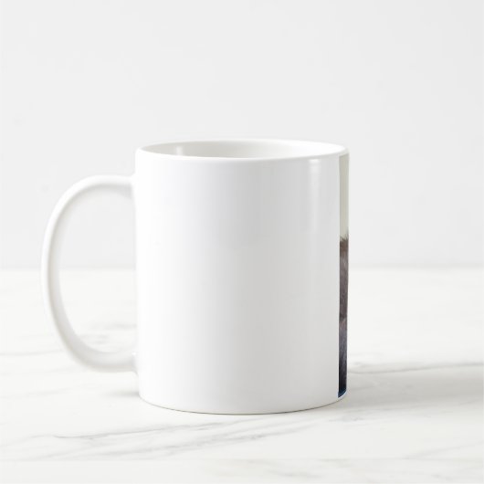 Tasse de chat gris (Gauche)