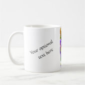 Tasse de chat hipster multicolore (Gauche)