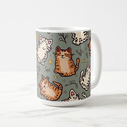 tasse de chat mignon (Devant droit)