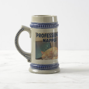 Tasse de chat mignon dormeur professionnel Matin