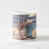 Tasse de chat mignon dormeur professionnel | Matin (Devant)