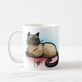 Tasse de chat - motif siamois (Gauche)