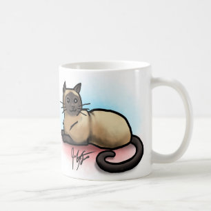 Tasse de chat - motif siamois