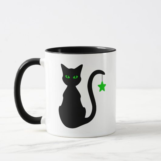 Tasse de chat noir (Gauche)