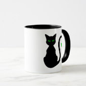 Tasse de chat noir (Devant droit)