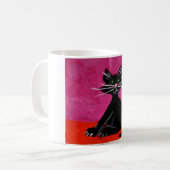 Tasse de chat noir (Devant gauche)