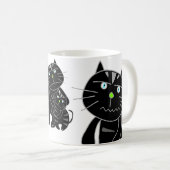 Tasse de chat noir (Devant droit)