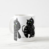 Tasse de chat noir (Devant gauche)