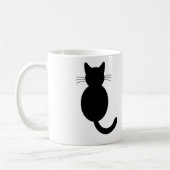 Tasse de chat noir (Gauche)