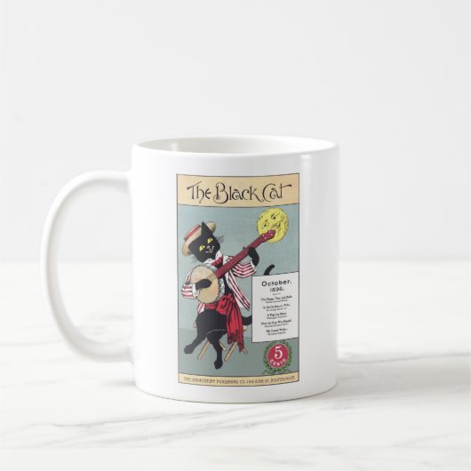 Tasse de chat noir (Gauche)