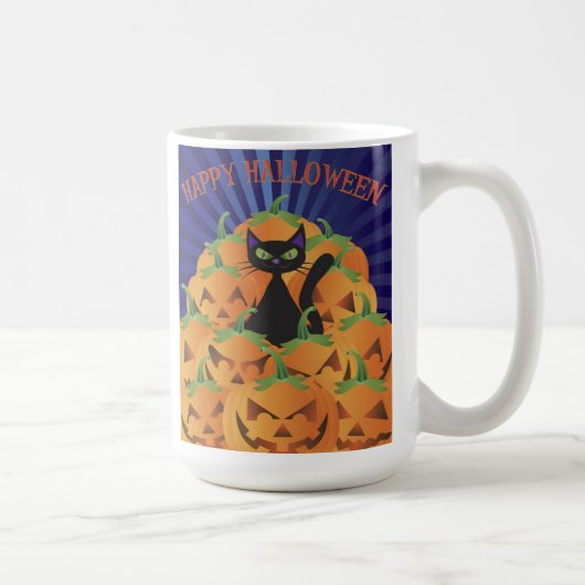 Tasse de chat noir de Hallowen (Droite)