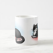 Tasse de chat - noire et blanche (Centre)