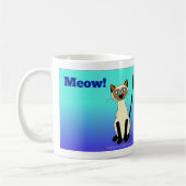 Tasse de chat siamois (bleue) (Gauche)