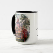 Tasse de château de Hormann avec le poème de (Devant gauche)