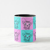 Tasse de chaton de Sphynx d'art de bruit (Centre)