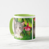 Tasse "de chaton fuchsia" (Devant gauche)