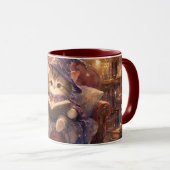 Tasse de chaton sorcier pour l'heure de l'histoire (Devant droit)
