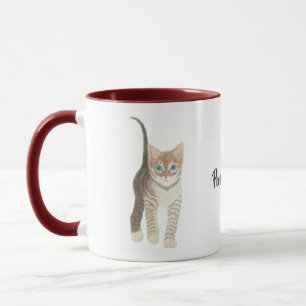 Tasse de chaton tigré parfait