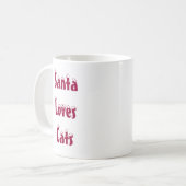 Tasse de chats d'amours de Père Noël (Devant gauche)