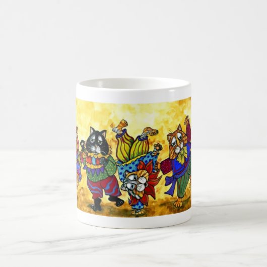 Tasse de chats de danse (Centre)
