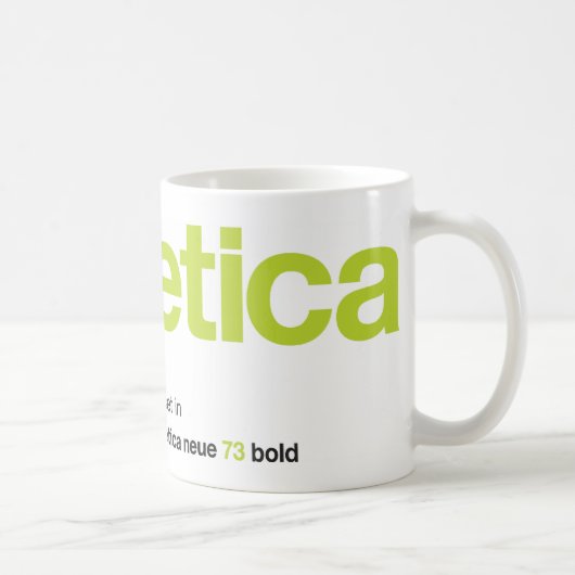 Tasse de chaux de LoveHelvetica (Droite)