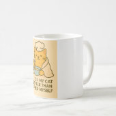 Tasse de chef de chat drôle (Devant droit)