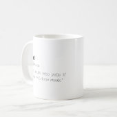 Tasse de chef drôle (Devant gauche)