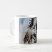 Tasse de cheval avec le décret d'image à la main (Devant gauche)