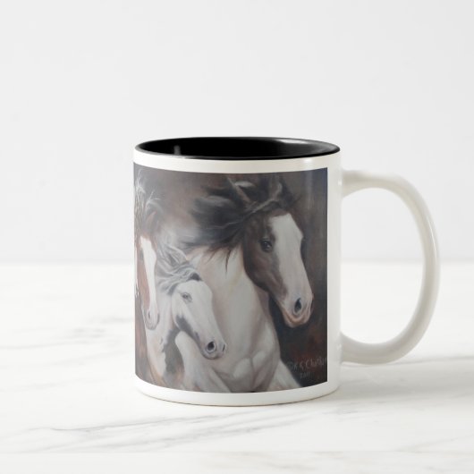 Tasse de cheval de course de gitan (Droit)