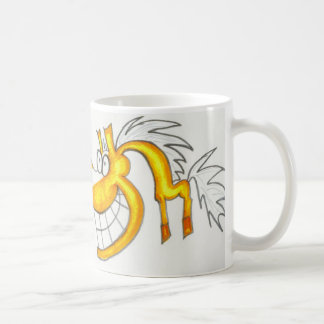 Tasse de cheval de palomino de bande dessinée