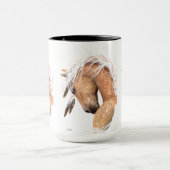 Tasse de cheval de palomino par Bihrle (Centre)