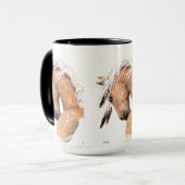 Tasse de cheval de palomino par Bihrle (Devant gauche)
