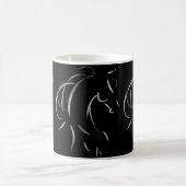 Tasse de cheval d'Equus dans le noir (Centre)