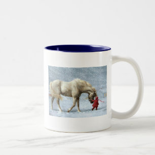 Tasse de cheval et de fille