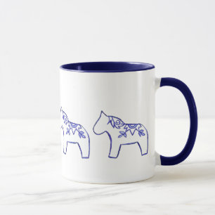Tasse de chevaux de Dala de rayon de soleil