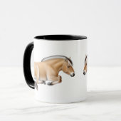 Tasse de chevaux de fjord au repos (Devant gauche)