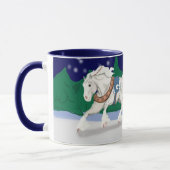 Tasse de chevaux de trait de vacances (Gauche)