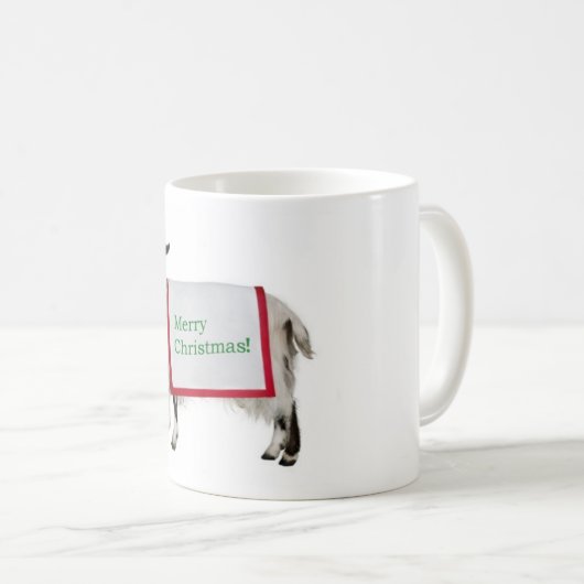 Tasse de chèvre de Joyeux Noël (Devant droit)