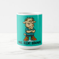 Tasse de chèvre domine bêlement