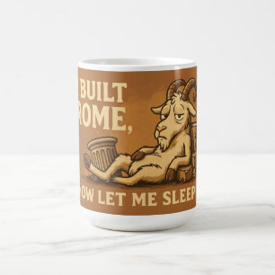 Tasse de chèvre J'ai construit Rome