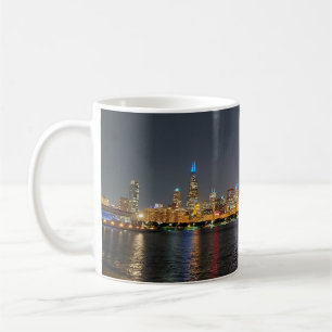 Tasse de Chicago Night Skyline